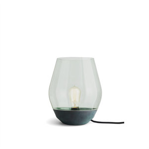 NEW WORKS Bowl Bordlampe Rustet Kobber m. Lysegrønn Glasskjerm