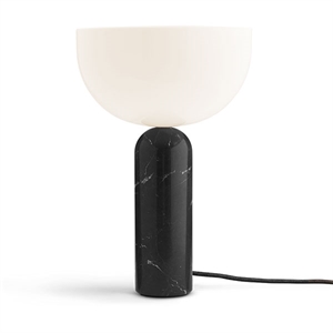 NEW WORKS Kizu Bordlampe Sort Marmor