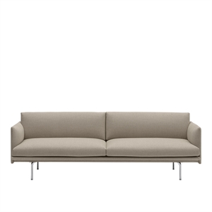 Muuto Outline Sofa 3-seter Ericture 240/Polert Aluminium