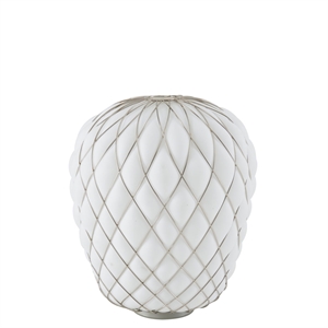 FontanaArte Furukongle Bordlampe Stor Krom/ Hvit