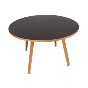 Bent Hansen Primum Spisebord Ø140 Sort/ Lakkert Eik
