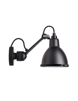 Lampe Gras N304 Vegglampe Baderom Matt Sort