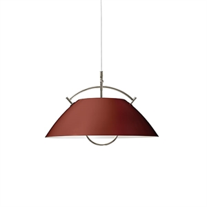 Pandul Wegner Heistaklampe Bordeaux Skjerm, Metal Bøyle, Hvit Heis