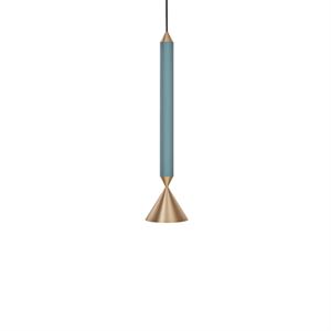 Pholc APOLLO 39 Taklampe Blå/Polert Messing