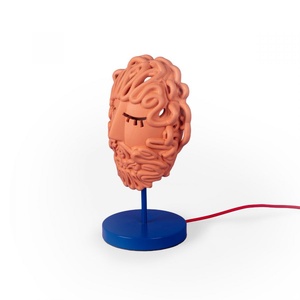 Seletti Magna Graecia Collection Ulysse Mask Bordlampe Terracotta/ Blå