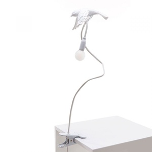 Seletti Sparrow Tar Av Bordlampe Med Klemme Hvit