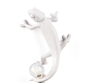 Seletti Chameleon Going Up Vegglampe Hvit