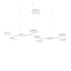 Stilnovo Quad Taklampe Lineær Hvit