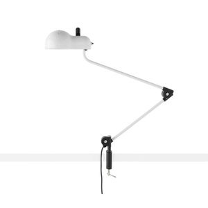 Stilnovo Topo Morsetto Bordlampe Hvit