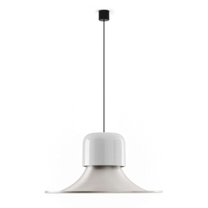 Stilnovo Campana Taklampe Blank Grå/ Aluminium