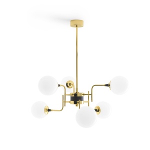 Stilnovo Galassia Taklampe 6 Gull/ Hvit