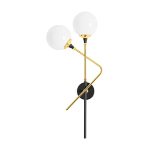 Stilnovo Galassia Vegglampe 2 Gull/ Hvit