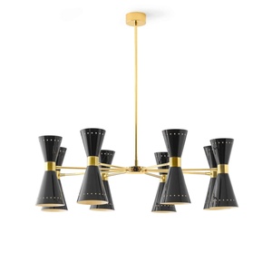 Stilnovo Megafono Taklampe 16 Gull/ Sort/Elfenben