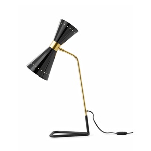 Stilnovo Megafono Bordlampe 2 Gull/ Sort/Elfenben