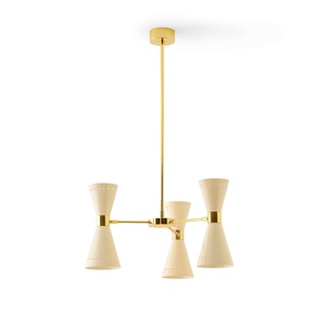 Stilnovo Megafono Taklampe 6 Gull/Elfenben