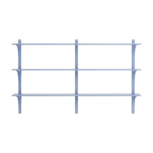 Swedese Levi hylle 180 cm 3 hyller Messing/ Blå/ ask