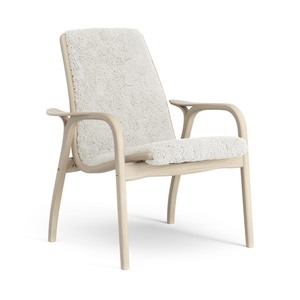 Swedese laminat lenestol lakkert eik/ Off White/saueskinn