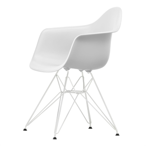 Vitra Eames Plastic RE DAR Spisestol Bomull Hvit/ Hvit