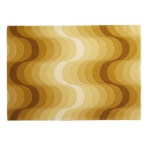 Verpan Wave-teppe Gul