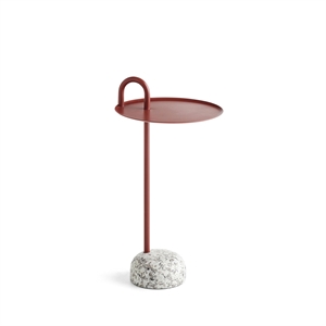 HAY Bowler sidebord granitt/fliser rød