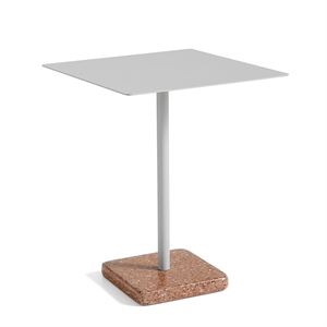 HAY Terrazzo Utendørs Kafébord 60x60 Himmelgrå/ Rød Terrazzo
