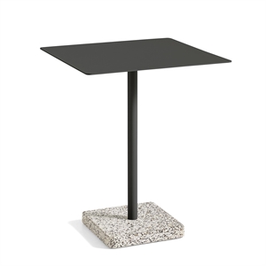 HAY Terrazzo Utendørs Kafébord 60x60 Antrasitt/ Grå Terrazzo