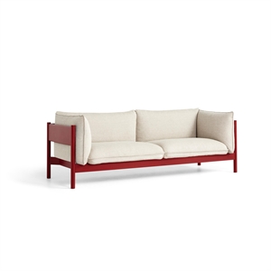 HAY Arbour 3-seters Sofa Rød bøk/Hallingdal 220