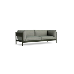 HAY Arbour 3-seters Sofa Flaskegrønn bøk/Atlas 931
