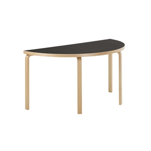 artek Aalto 96 halvrund spisebord Sort