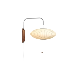 HAY Nelson Saucer Vegglampe Liten Off-White med Ledning