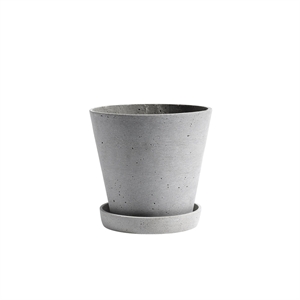 HAY Flowerpot med Skål L Grå
