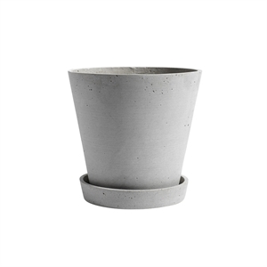 HAY Flowerpot med skål XL Grå