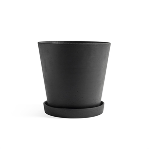 HAY Flowerpot med Skål XXL Sort