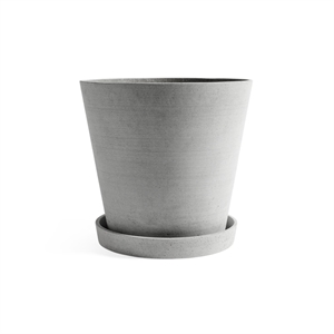 HAY Flowerpot med Skål XXXL Grå
