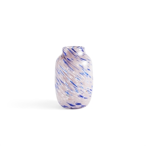 HAY Splash Rund Vase Stor Lys Rosa/ Blå