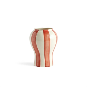 HAY Sobremesa Stripe Vase Liten Rød