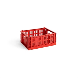 HAY Colour Crate oppbevaringsboks medium Rød