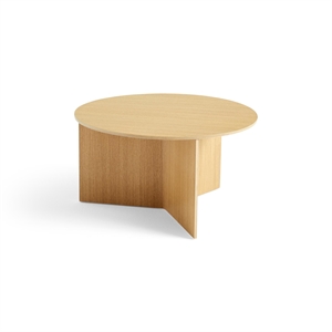 HAY Slit Wood Sofabord Rundt Ø65 Lakkert Eik