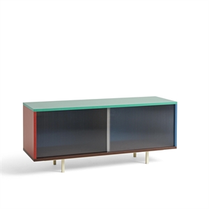 HAY Colour Kommode med Glassdører Medium Multifarget