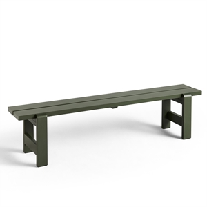 HAY Weekday-benk L190 x B32 x H45 olivengrønn