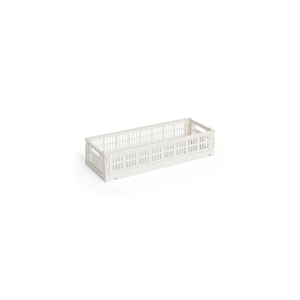 HAY Colour Crate Oppbevaringsboks Mini Avlang Off-White
