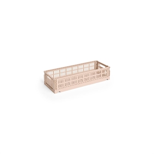 HAY Colour Crate Oppbevaringsboks Mini Avlang Pudder