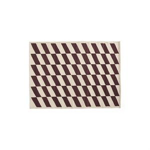 HAY Shift Kilim Teppe 140x200 Burgunder