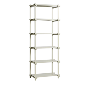 HAY Woody Shelving 2.0 Bokhylle Høy Smokey Grey/Stål