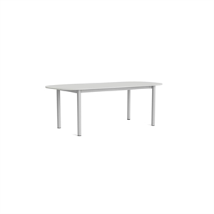 HAY Annex Avlangt Spisebord L220 Skygrå/ Aluminium