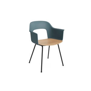 HAY Layout 212 spisestol med armlener hav/ Sort/eik