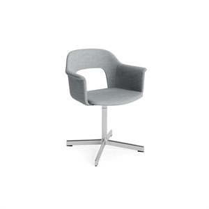 HAY Layout 234 spisestol med armlener og svingbar Remix 123/ Aluminium