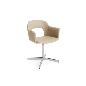 HAY Layout 234 spisestol med armlener og svingbar Hallingdal 220/ Aluminium