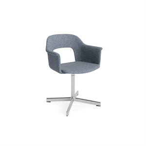 HAY Layout 234 spisestol med armlener og svingbar Aluminium