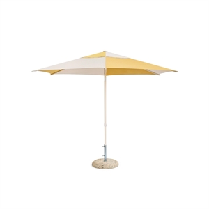 HAY Terrazza Hexagon Parasoll Off-White/Oker